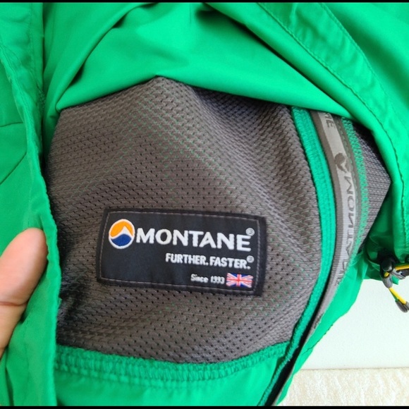 Montane Minimus Stretch Light Speed Green Weatherproof Jacket - Picture 5 of 12